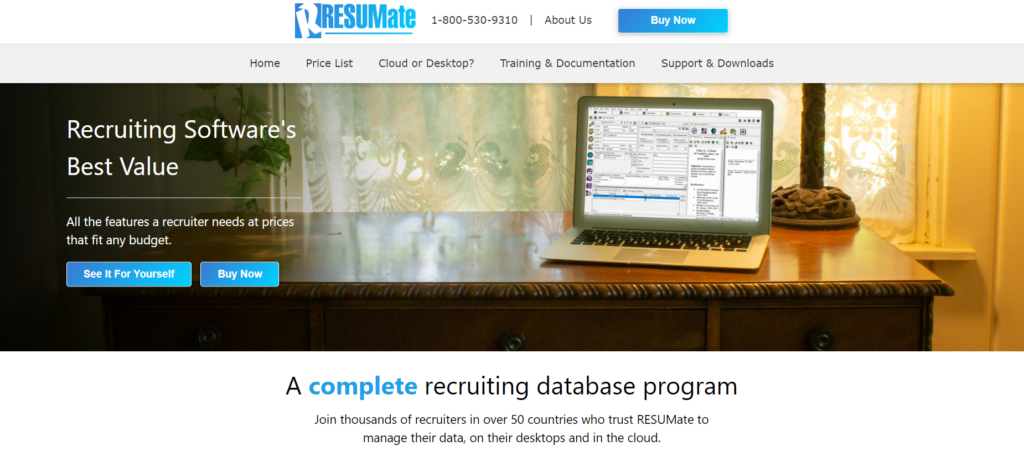 RESUMate Review What the ATS Offers - Resumate 1 1 1024x451 